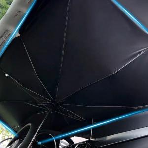 el aparcamiento ULTRAVIOLETA del calor vadeable del paraguas 3 de la sombrilla del parabrisas del automóvil Sun sombrea el Paraguas-bloque para Front Window