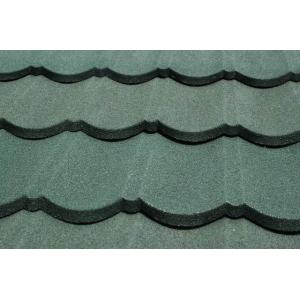 China Roman hot dipped galvanized Steel Roof Tiles Green Colour For metal roofing materials supplier