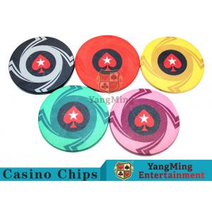 China Ceramic Casino Poker Chips , Poker Chips And Cards With Dynamic Textures Design supplier