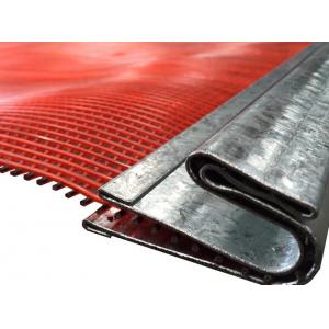 Polyurethane coated Vibrating Screen Mesh Self Cleaning Steel Core Polyurethane Screen