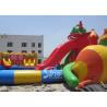 China dragon slide kids N adults giant inflatable water park with big castle for
