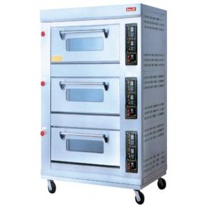 Energy-Saving Electric Baking Ovens With 3 Layer 9 Trays For Catering Industry