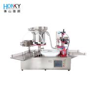 China Desktop Automatic Liquid Vial Filling And Capping Machine For Glass Vial Capping on sale