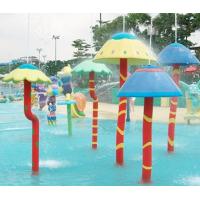 Customized  Waterpark Fiberglass Spray Mushroom Aqua Equipment For Kids Games