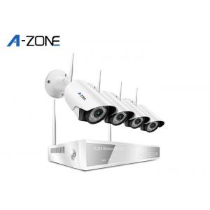 China Night Vision Wireless CCTV Camera Kit 4CH , Wireless Ip Camera System With nvr supplier