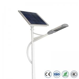 20W 60W 90W Outdoor Solar Led Street Light With Pole  Ip65 Integrated All In One