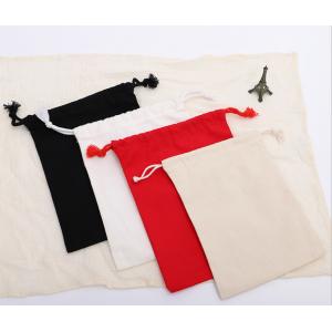 Cotton Canvas Fabric Drawstring Bags For Department Store Promotional Activities