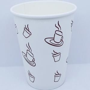 Custom Takeaway Eco Friendly Paper Coffee Cups With Lids For Hot Drinks 12oz