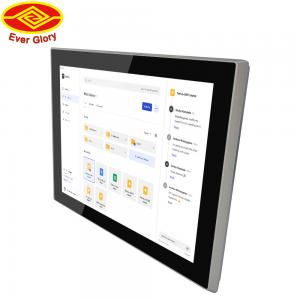 Multi Touch Waterproof Touch Screen Monitor 23.8 Inch Shock Resistance For Outdoor