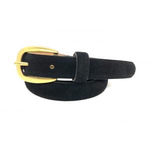 China Business Feathered Edge Suede Women's Fashion Leather Belts With Anti - Brass Pin Buckle supplier