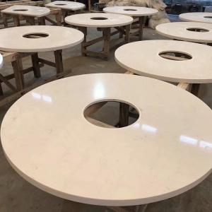 China CORDIAL High Scratch Resistance White Quartz Countertops For Kitchens supplier