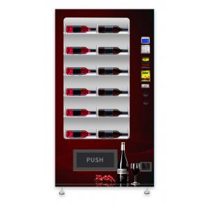 Automatic Wine Vending Machine , Cashless Payment Refrigerated Vending Machine
