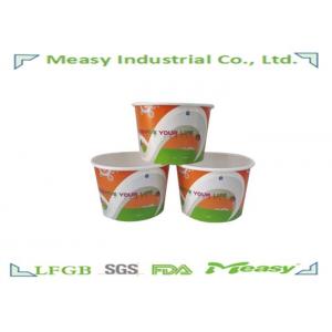 China Double PE Lined Ice Cream Paper Cups for Scoop / Soup / Fruit Salad supplier