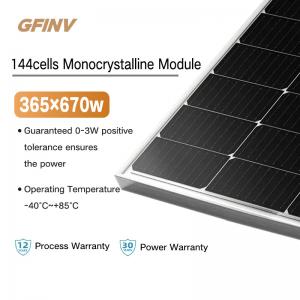 144 Cells Photovoltaic Solar Panels 450-650W Mono Silicon Solar Panels