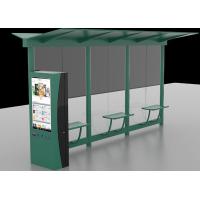 China Auto LCD Outdoor Digital Signage , Digital Bus Stop Shelter Advertising System on sale