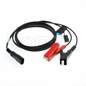 China External Battery Power Supply Cable Alligator Clips SAE 12V For Trimble Topcon Leica supplier