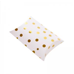 Bronzing Dots Gift Box Pillow Shape Packaging Box Carton Nuts Dried Fruit Stripes Paper Box Candy Bag