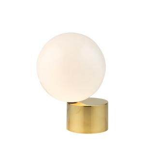 China Tip Tongue Opal Glass Table Lamps , Globe Desk Bedside Table Lights For Bedroom supplier