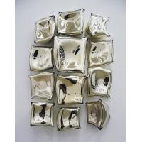 China Geometric Block Abstract Stainless Steel Sculpture Wall Decoration 3D on sale