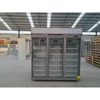 China Refrigerant R290 R404a 3 Door Upright Commercial Freezer Auto Defrosting on sale