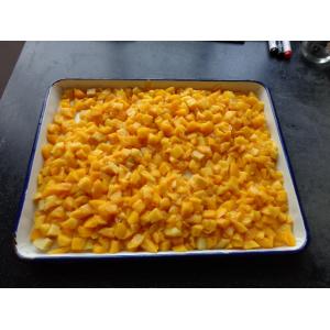 Irregular Canned Diced Peaches / Canned Peach Dices In Syrup For Pies