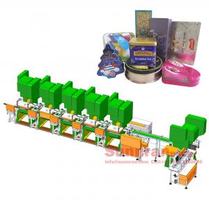 China Tea Can Cover Making Cookie Tin Box Making Machine supplier