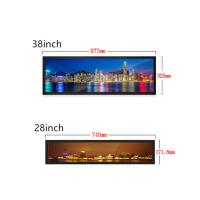 China High Brightness Taxi Ultra Wide Lcd Bar Display Transparent Support Multiple Language on sale