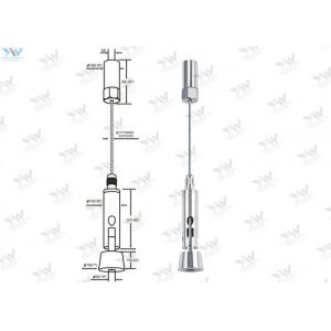 Steel Cable Hanging System / Acrylic Display Systems For Hang Pictures