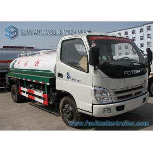 China Foton Water Tanker Truck , 2 Axles 2000 L -3000 L Sanitation Truck 103 Hp 4X2 Drive wholesale