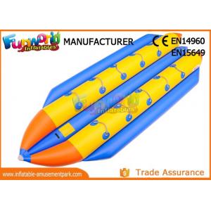 China 0.9mm PVC Tarpaulin Inflatable Banana Boat / Inflatable Water Toys supplier