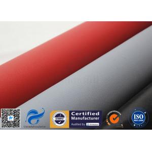 China Red Silicone Coated High Silica Cloth Fiberglass Fabric 750gsm Heat Resistant supplier