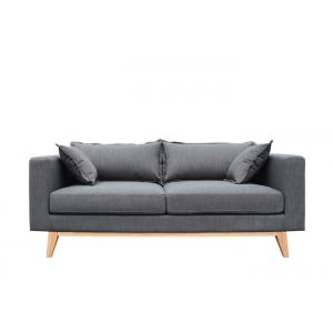 Fabric sofa original colour wood base attached high density pure foam padded seat cushions