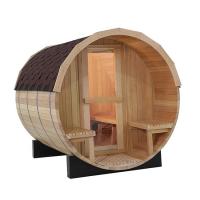 Hugely Efficient Outdoor Wood Barrel Sauna With Sauna Stove OEM Acceptable