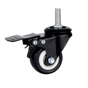 Furniture Casters Wheels 2 Inch /4 Inch Caster Wheel with Brake Hole Distance 12*8.2mm