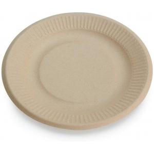 China Round Kraft Disposable Cardboard Food Trays BPA Free Recyclable supplier
