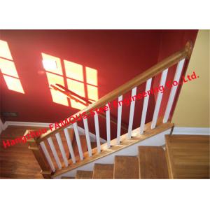 China Modern 1000mm Stair Hand Railings , 3FT Wooden Handrails For Indoor Stairs supplier