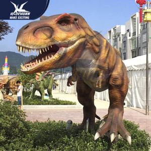 China Big Infrared Sensor Outdoor Dinosaur With Eyes Blink Forepaws Moving supplier