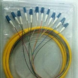 12 Cores LC Fiber Optic Patch Cord Single Mode For Telecommunication