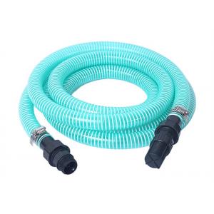 China Flexible PVC Spiral Suction Hose Assembly / Vacuum Pump Pipe With Fittings wholesale