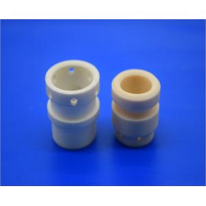 High Working Temperature Refractory 99% Al2O3 Yellow Ceramic Pipe / Tube / Pump With Small Hole