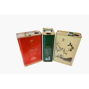 China 1.5L Olive Oil Tin Cans Food Grade ISO9001 Printed Tin Containers supplier