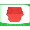 China Industrial Plastic Attached Lid Containers , 600*400mm Assorted Height wholesale