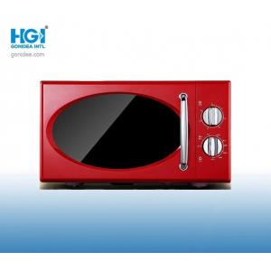 Red Digital Timer Control 20L Microwave Oven Stainless Steel