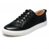 high quality black lace-up shoes cowhide sneakers brand couples sneakers lovers