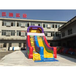 China Rainbow Commercail Inflatable Slide For Kids With Full Printing supplier