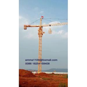 Cheaper Price QTZ63 5013 Top Head Tower Crane 5tons Max.load 50m Working Boom