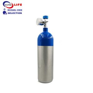 2L First Aid Equipment Supplies Medical Aluminum Cylinder Oxygen Tank Bottle Container