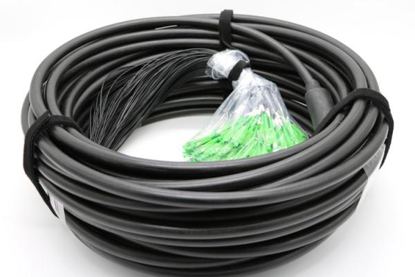 LC APC Connector Single Mode Fiber Pigtails Multi - Core For Communication Network