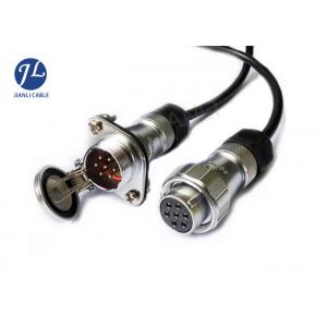 China Vehicle Flex Coiled Electrical Cable , 7 Pin Trailer Extension Cord With Socket And Plug supplier