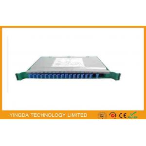 Metal Plastic 1x64 Fiber Optic PLC splitter Cassette 19 inch In Odf Rack , Splitter Splice Tray